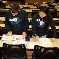 University of Connecticut Early College Experience (UConn ECE) Concurrent Enrollment - two students revising their lab report