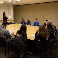 University of Connecticut Early College Experience (UConn ECE) Concurrent Enrollment – Students receiving instructions for the French Quiz Bowl competition 