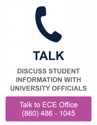 Discuss student information with University officials